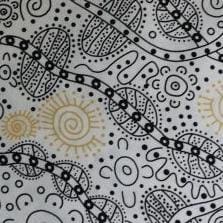 Bush Tucker White - Fat Quarter