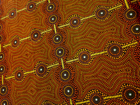 Desert Landscape Yellow- Fat Quarter