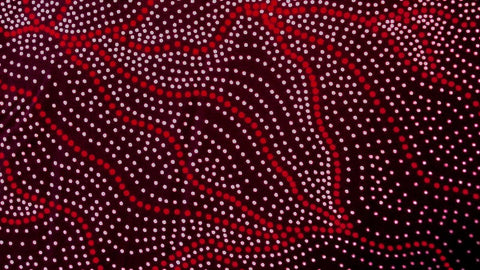 Land of Utopia Red - Fat Quarter