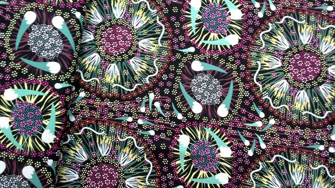 Plum & Bush Banana Black - Fat Quarter