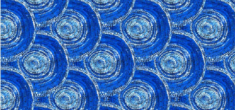 Sabrina Robertson Blue - Fat Quarter
