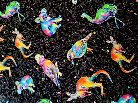 Splash of Colour Black - Fat Quarter