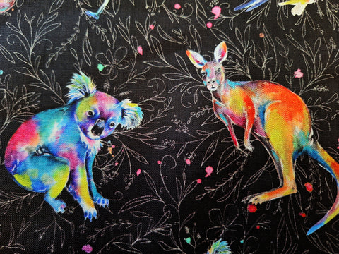 Splash of Colour Black - Fat Quarter