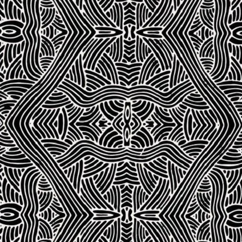Untitled Black - Fat Quarter