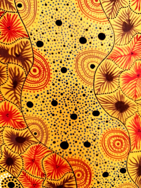 Wild Seed & Waterhole Yellow - Fat Quarter