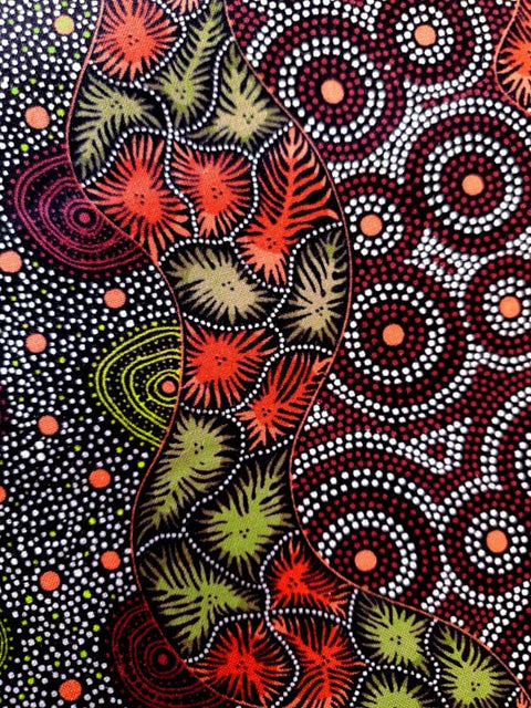 Wild Seed & Waterhole Black - Fat Quarter