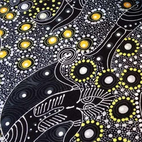 Dancing Spirit Black - Fat Quarter