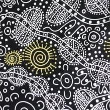 Bush Tucker Black - Fat Quarter