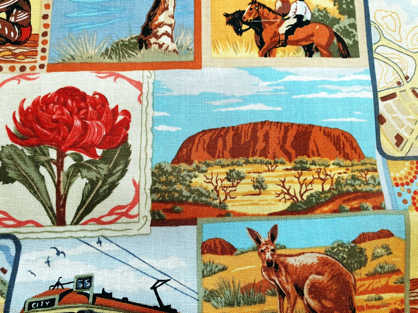 Australian Gold Fat Quarter Aboriginal Fabric Gallery