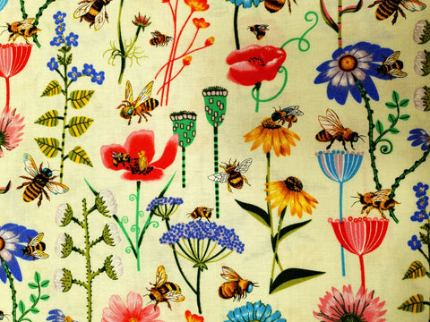 Bee Haven Floral - Fat Quarter