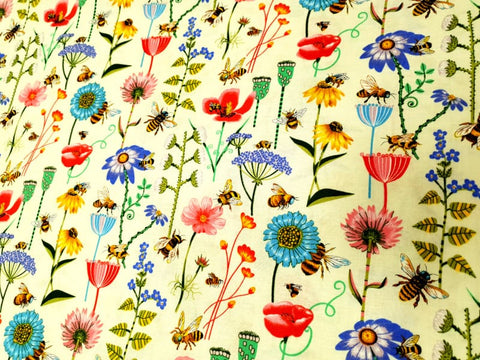 Bee Haven Floral - Fat Quarter