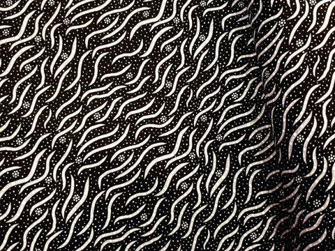 Bush Medicine II Black - Fat Quarter