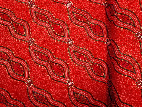 Bush Spinifex Red - Fat Quarter