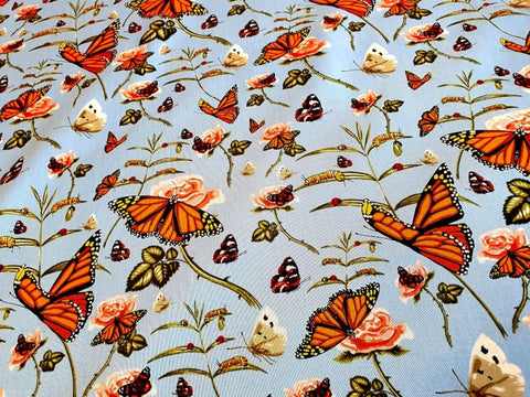 Butterflies Blue - Fat Quarter