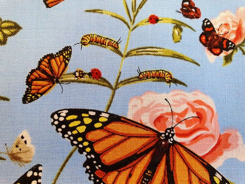 Butterflies Blue - Fat Quarter