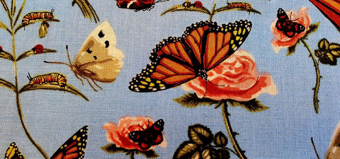 Butterflies Blue - Fat Quarter