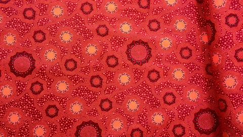 Camping Ground Red - Fat Quarter