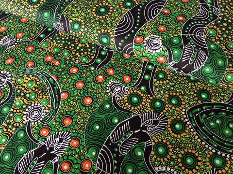 Dancing Spirit Green - Fat Quarter