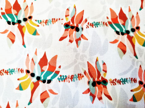 Desert Peas White - Fat Quarter