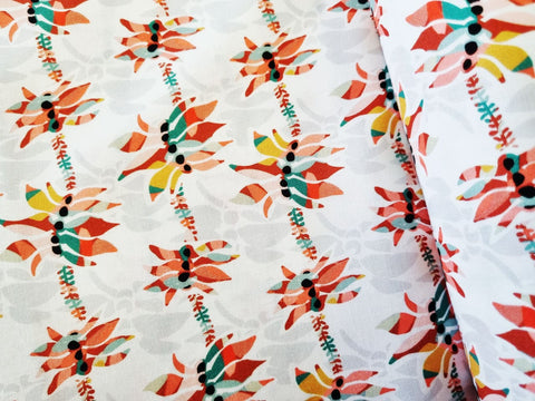 Desert Peas White - Fat Quarter