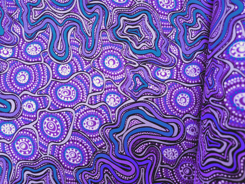 Meteors Purple - Fat Quarter