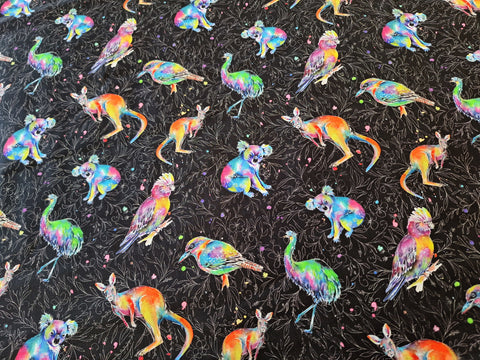 Splash of Colour Black - Fat Quarter