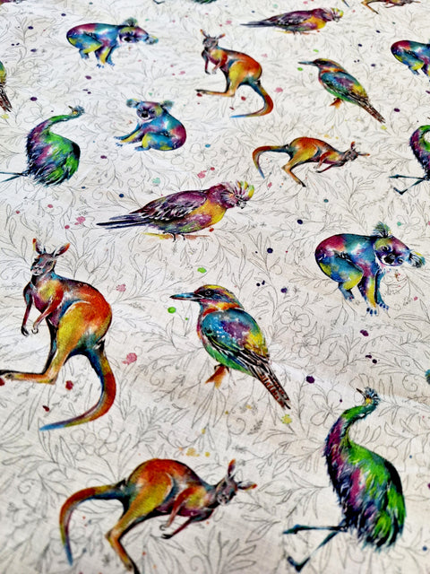 Splash of Colour White - Fat Quarter