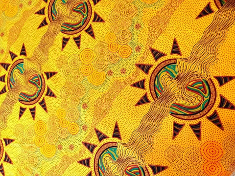 Sunset Night Dreaming Gold - Fat Quarter