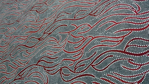 Underground Water Red - Fat Quarter