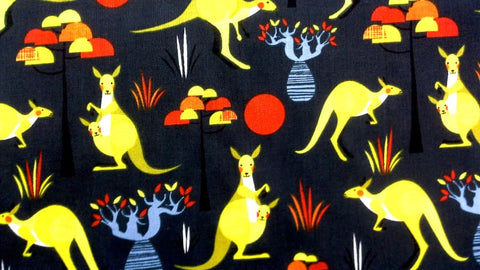 Wild &amp; Free Kangaroo - Fat Quarter