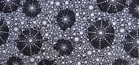 Seven Sisters Black - Fat Quarter